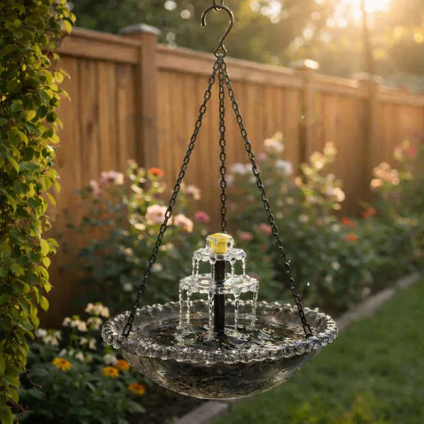 🔥💐LENTE-UITVERKOOP - 50% KORTING⚡Meer dan 50.000 verkocht!🐦Zonne-waterval hangende vogelbadfontein