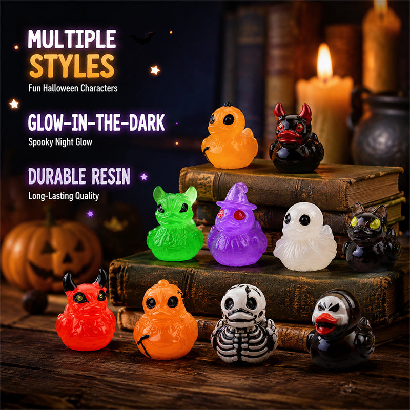 🎄Spook miniatuur eendjes van hars