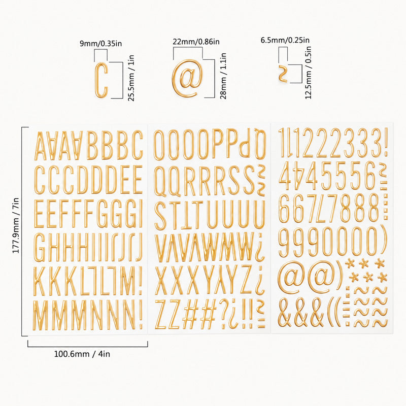 ✨ 3D Opblaasbare Letterstickers – Voor DIY Journals, Scrapbooks & Labels 📚