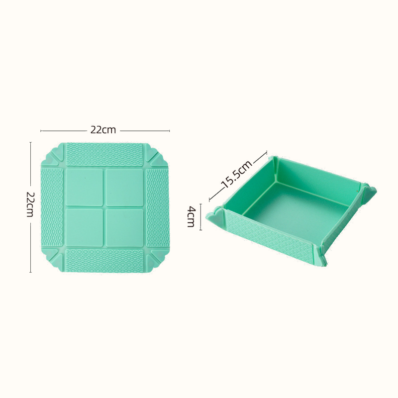 🍽️ Opvouwbare Hittebestendige Mat & Opbergbak – 2-in-1 Onderzetter en Snacktray met Magneetopslag 🧲✨