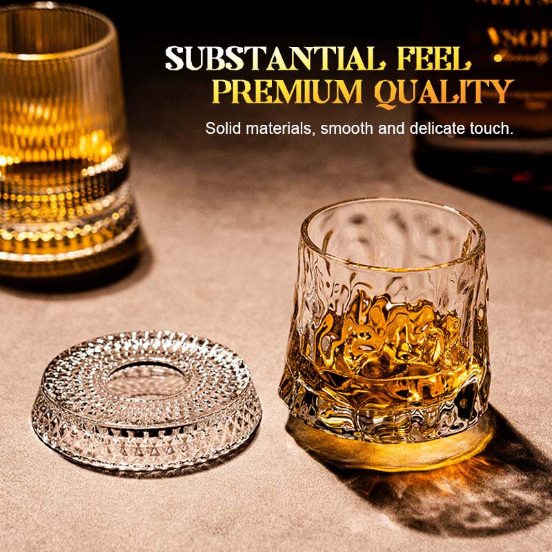 ✨ Luxe Draaiend Whiskyglas · Crystal Spin-serie