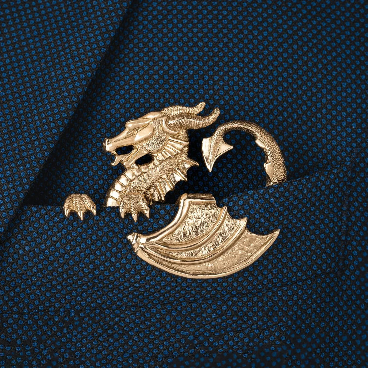 🐊✨ Sculpturaal Dieren Metalen Pochetzakdoek