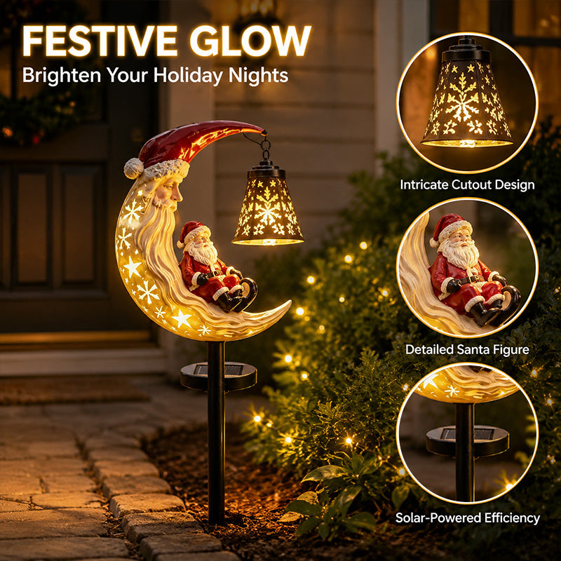 🎄Kerstsneeuwpop - tuinlamp op zonne-energie🎄