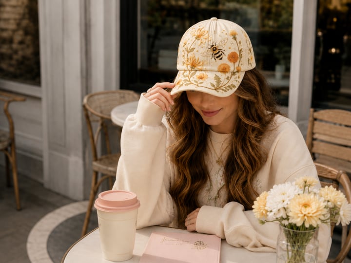 🌸🌿 Garden Morning-baseballpet: zacht zonnetje & dagelijkse gezelligheid! ☀️🌱🧢