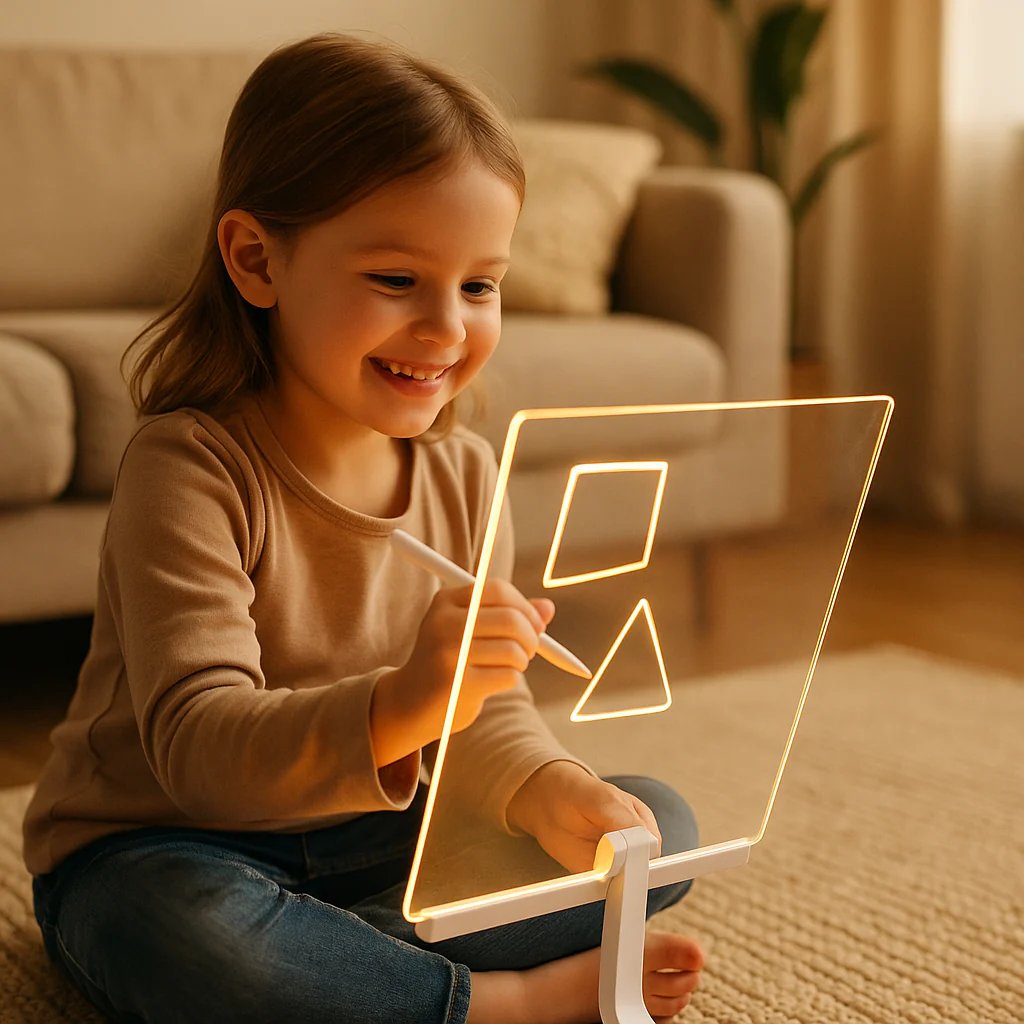 💥 LAATSTE DAG: 49% KORTING! 🎨 Lichtgevend LED Tekenbord voor Kinderen ✨