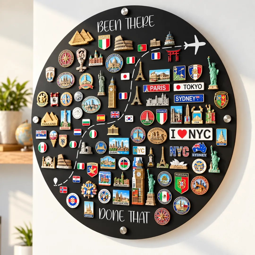 🌎✨ Reis Magneetbord — Elke Magneet Heeft een Verhaal. Elke Reis Verdient een Plek 💕