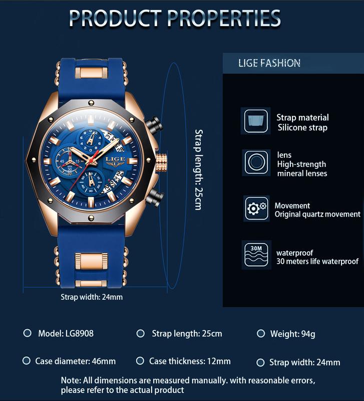 ⌚ Heren Waterdicht Sport Horloge — 50% korting ⚡