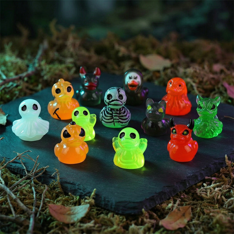 🎄Spook miniatuur eendjes van hars