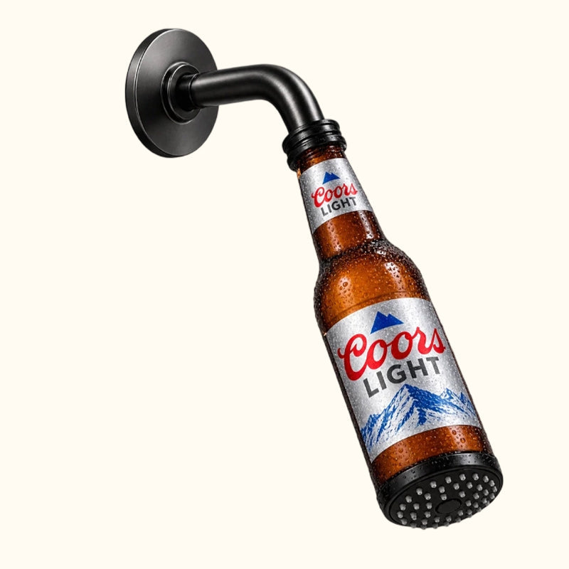 Badkamer-bierdouchekop