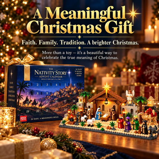 ⏰ TIJDELIJKE AANBIEDING: Kerststal Adventskalender – 24 Dagen Bouwplezier! ⭐🧱