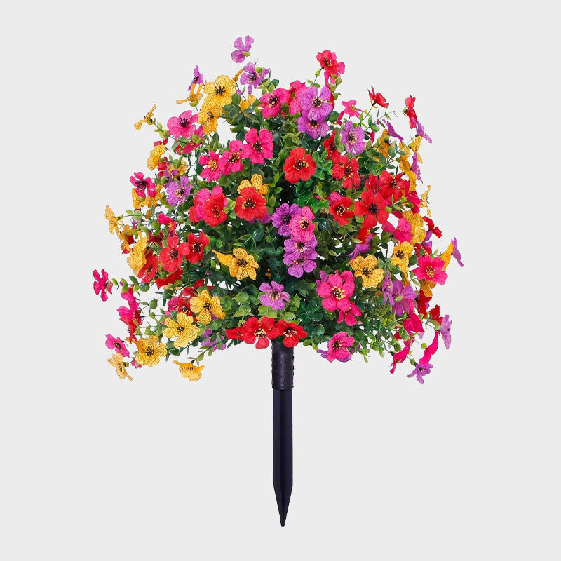 Kunstmatige Eucalyptus en Viooltjes Bloemendecoratie voor in de grond