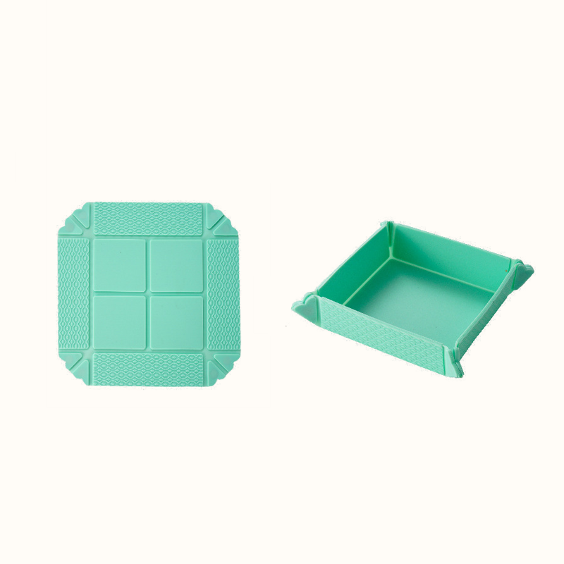 🍽️ Opvouwbare Hittebestendige Mat & Opbergbak – 2-in-1 Onderzetter en Snacktray met Magneetopslag 🧲✨
