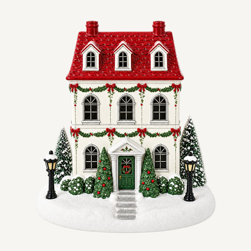 🎄🏠✨Mistletoe Lane Kersthuis Diffuser