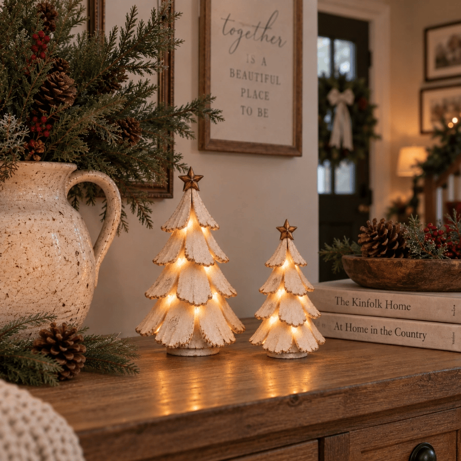 🔥 Nog slechts 5 stuks op voorraad tegen deze prijs!✨:Vintage LED Kerstboom – Breng Nostalgie Tot Leven! 🎄