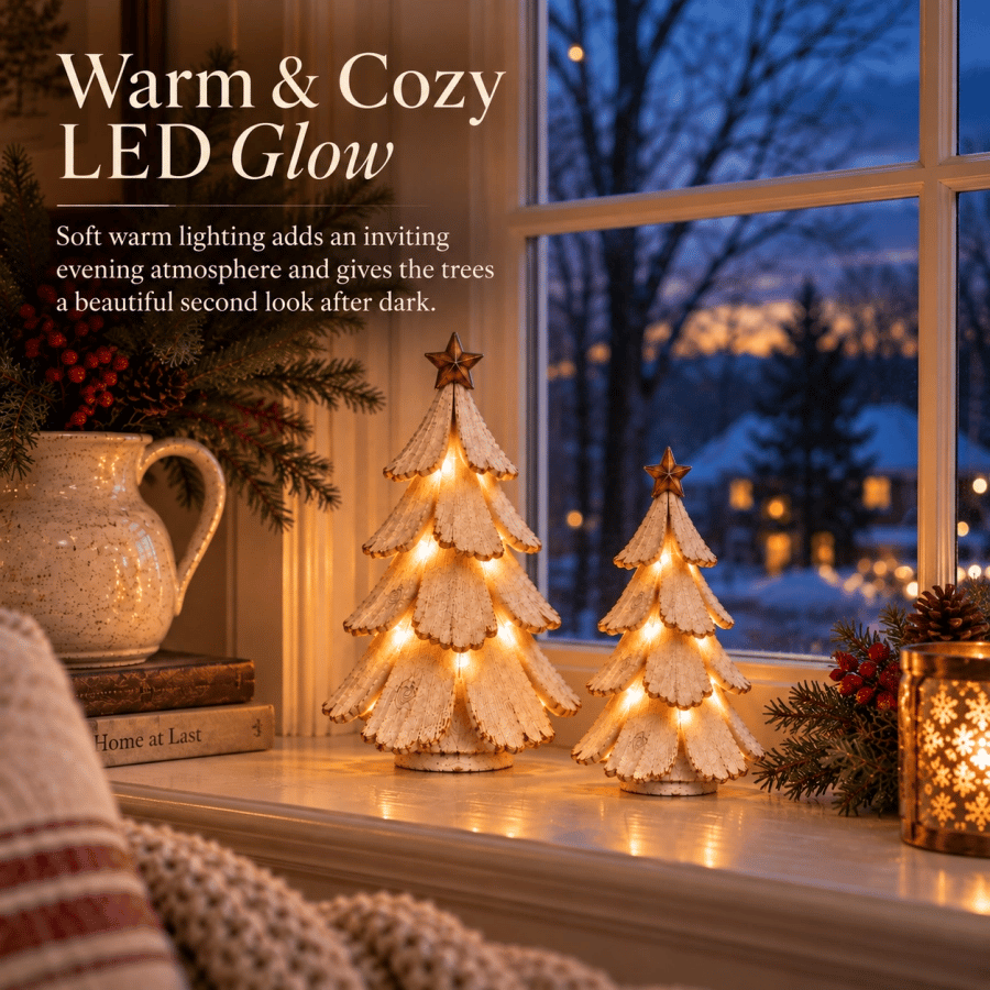 🔥 Nog slechts 5 stuks op voorraad tegen deze prijs!✨:Vintage LED Kerstboom – Breng Nostalgie Tot Leven! 🎄