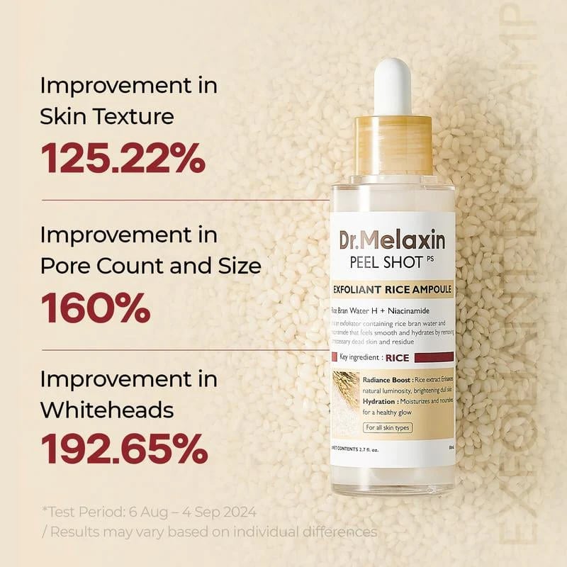 🏆⚡Meer dan 50.000 stuks verkocht! Binnenkort uitverkocht💥🔥 Peel Shot Glow Rice Ampoule Du