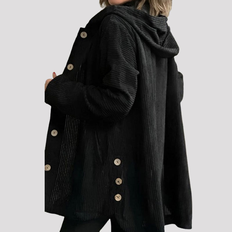 🍂 Casual fluwelen hoodiejas voor de herfst🧥