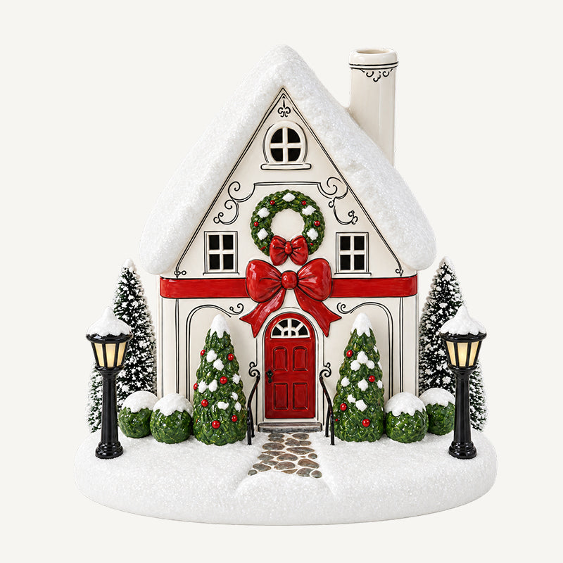 🎄🏠✨Mistletoe Lane Kersthuis Diffuser
