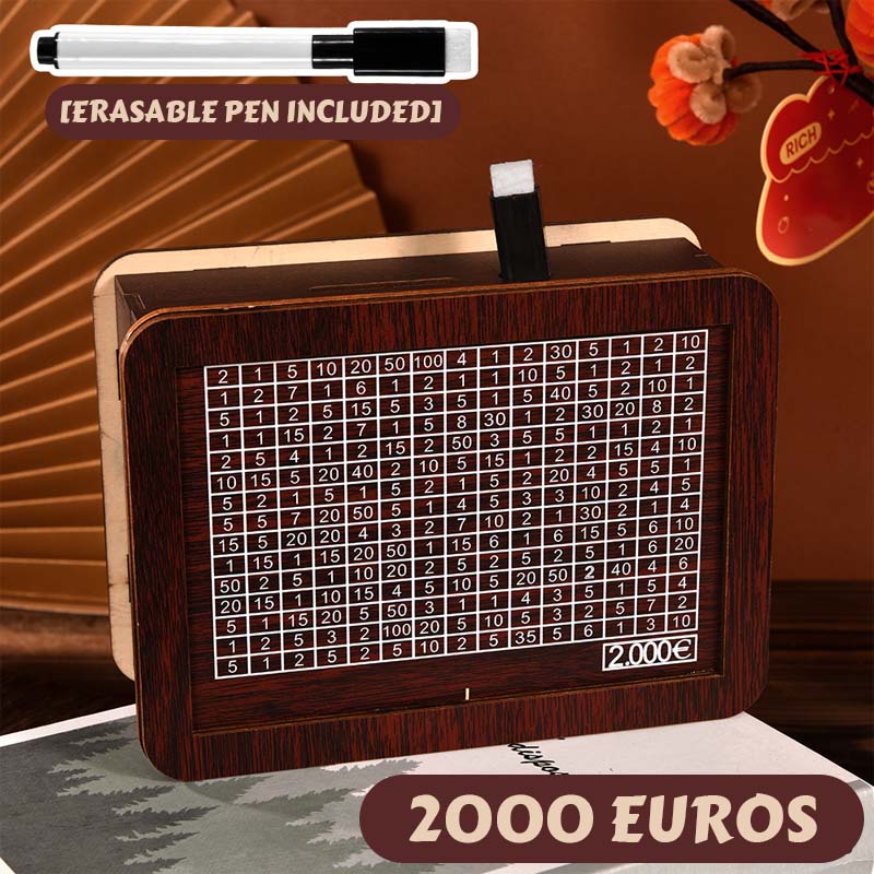🔥Houten digitale spaarpot
