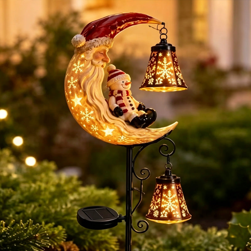 🎄Kerstsneeuwpop - tuinlamp op zonne-energie🎄