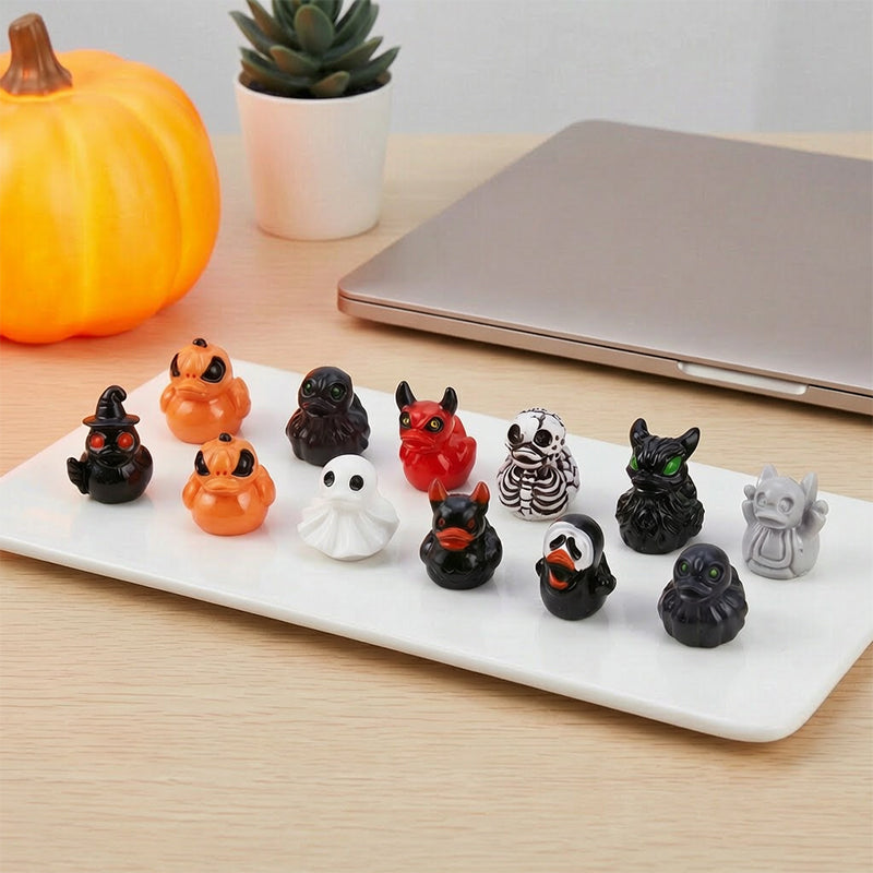 🎄Spook miniatuur eendjes van hars