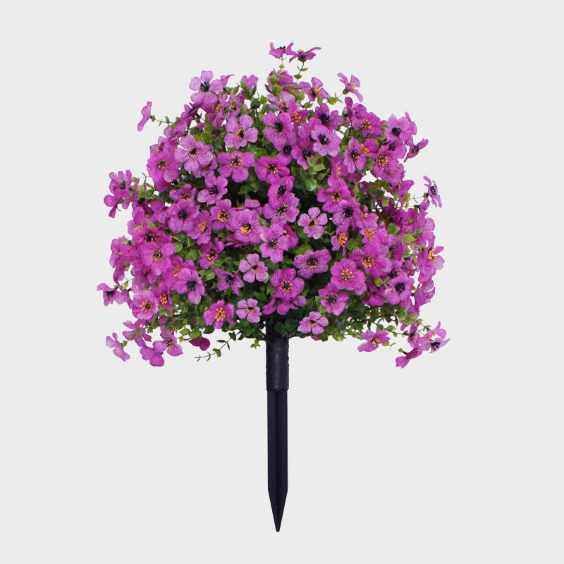 Kunstmatige Eucalyptus en Viooltjes Bloemendecoratie voor in de grond