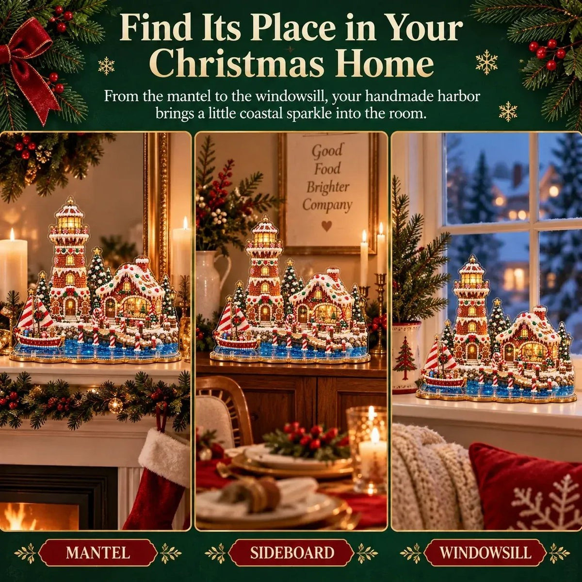 ✨ 3D Parelkunst Kerstvuurtoren – Fluweelzacht Canvas & Krasbestendige Kristallen | Luxe DIY Kerstdecoratie 🎄