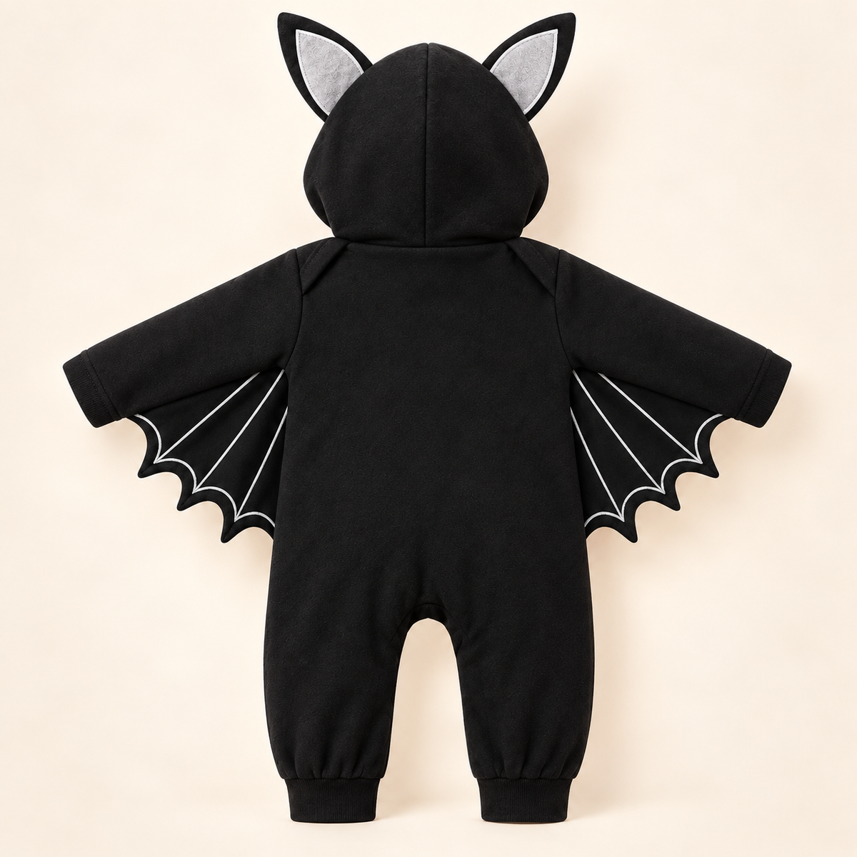 Baby "Mijn Eerste Halloween" Zwart Vleermuispakje met Vleugeltjes