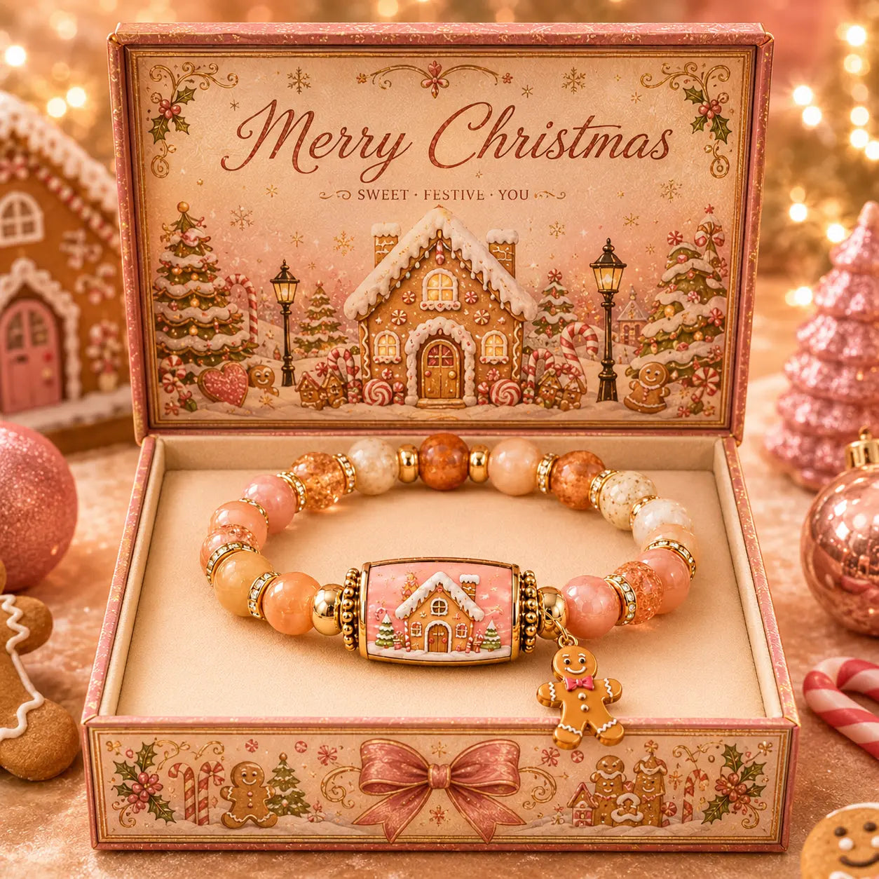 ✨🎄 Beperkte Kersteditie — Kralenarmbandenset met Kerstverhaal 🎁