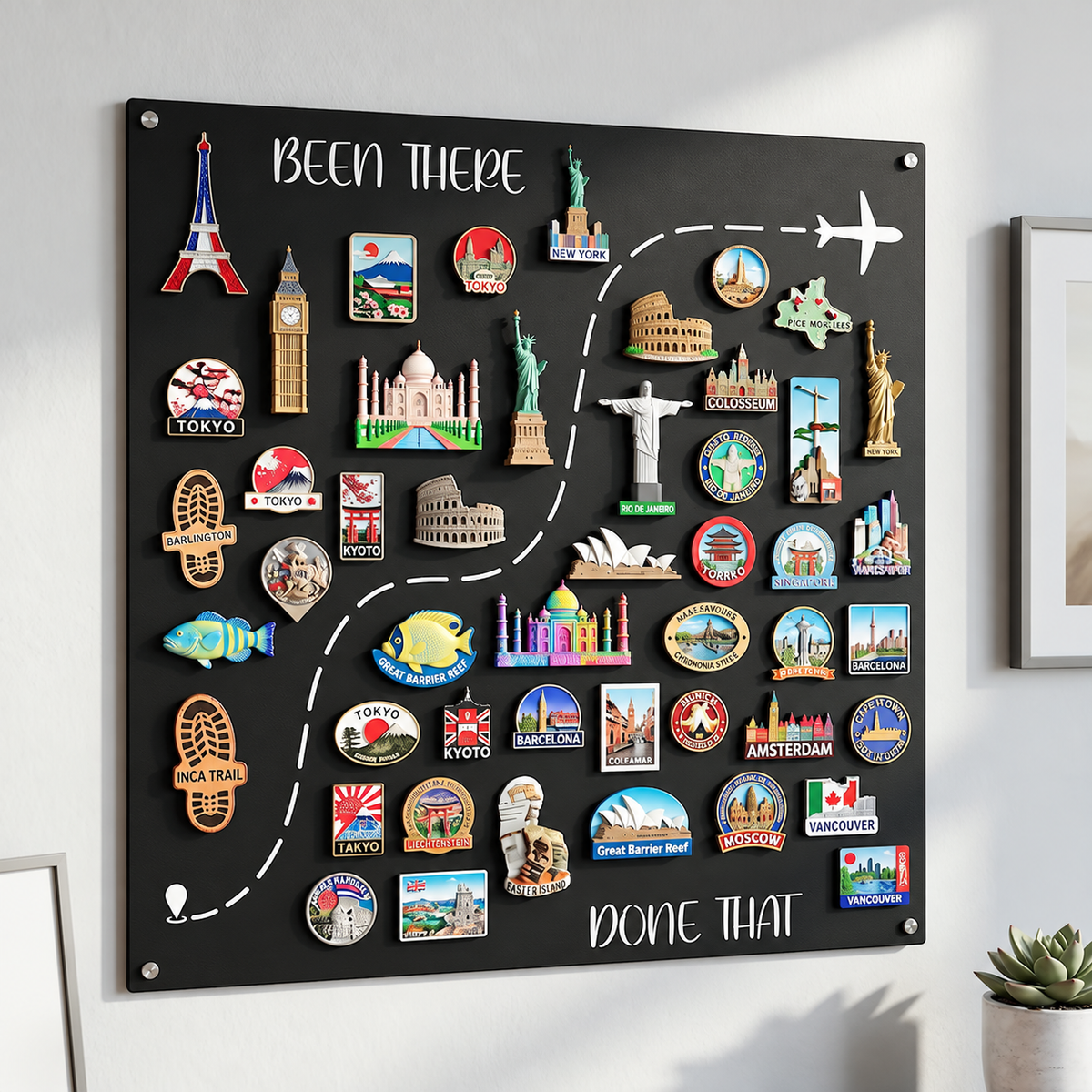 🌎✨ Reis Magneetbord — Elke Magneet Heeft een Verhaal. Elke Reis Verdient een Plek 💕