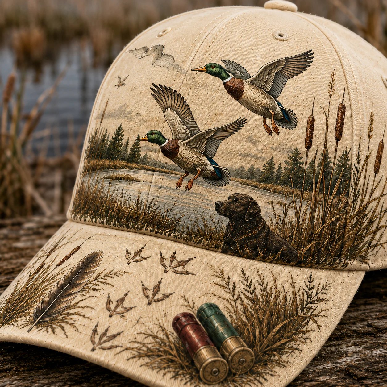 🦆De ultieme opvallende pet voor watervogeljagers! 🌾