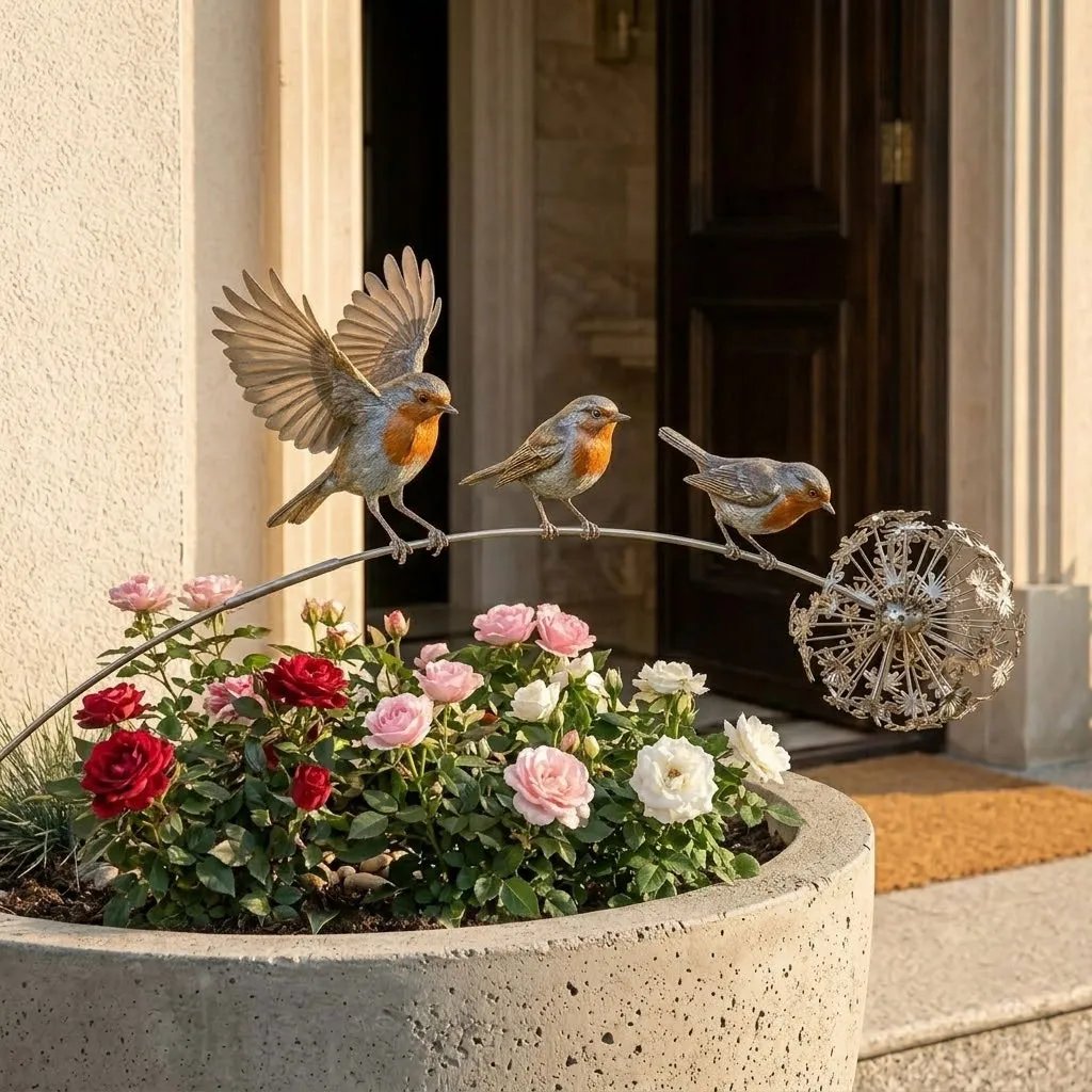 Als er een roodborstje verschijnt, is er een dierbare in de buurt. Houd hun herinnering levend! 🕊️❤️🍂