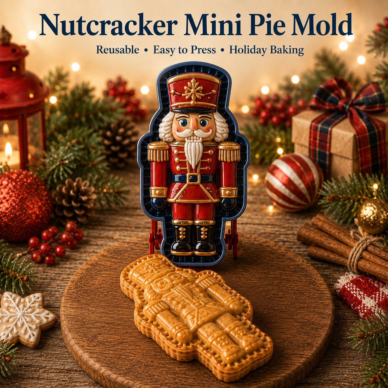 🎄 Kerst mini taartvormen – 8 ontwerpen 🎁