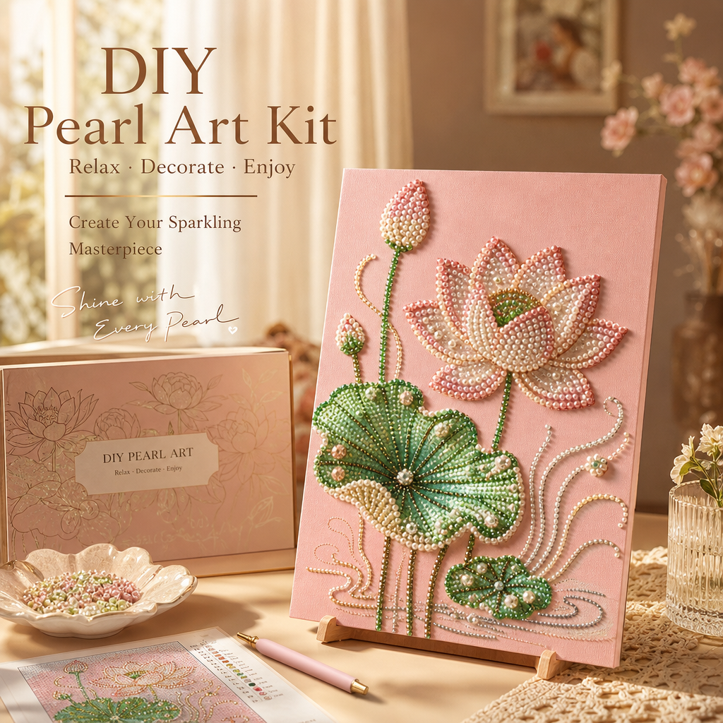 ✨🎨Scherm uit, creativiteit aan: maak je eigen glinsterende meesterwerk! 🎨 DIY Parelkunstpakket