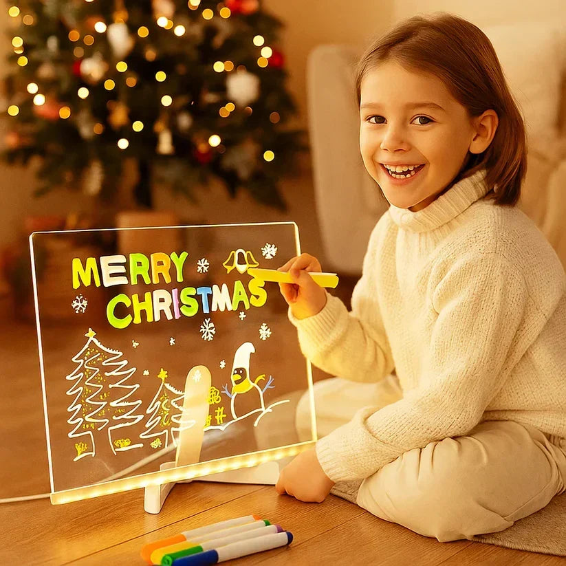 💥 LAATSTE DAG: 49% KORTING! 🎨 Lichtgevend LED Tekenbord voor Kinderen ✨