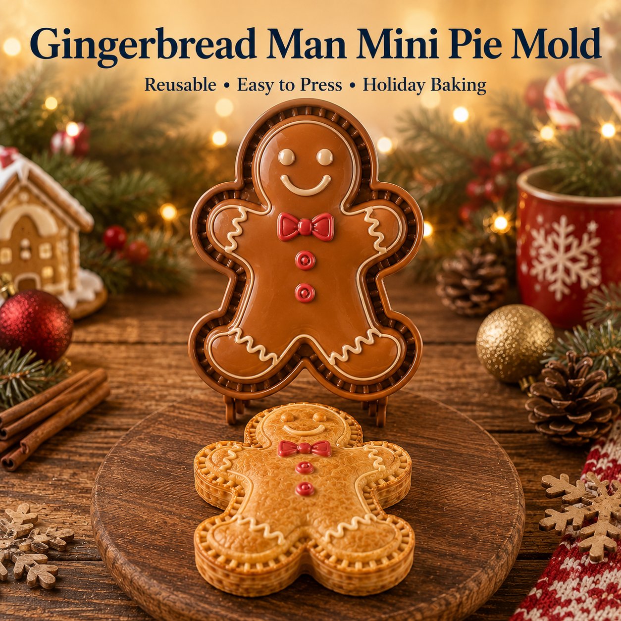 🎄 Kerst mini taartvormen – 8 ontwerpen 🎁