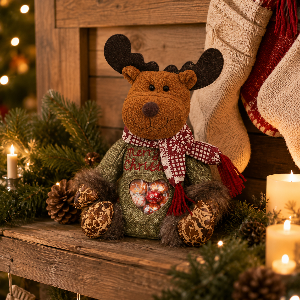 🎅 Stevige kerstzakjes met ritssluiting — voor snoep & kleine cadeaus