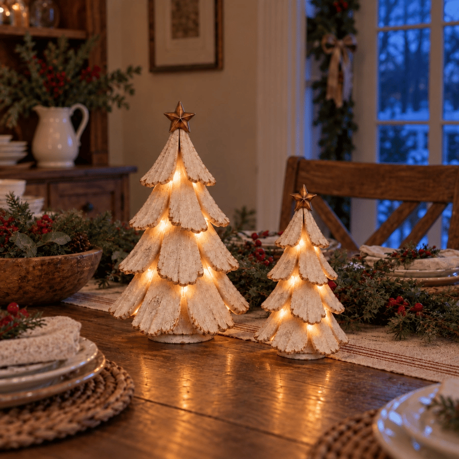 🔥 Nog slechts 5 stuks op voorraad tegen deze prijs!✨:Vintage LED Kerstboom – Breng Nostalgie Tot Leven! 🎄