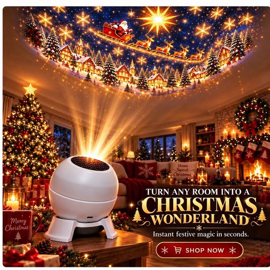 💡 Tover elke kamer om in een kerstwonderland — Feestelijke projectie-nachtlamp