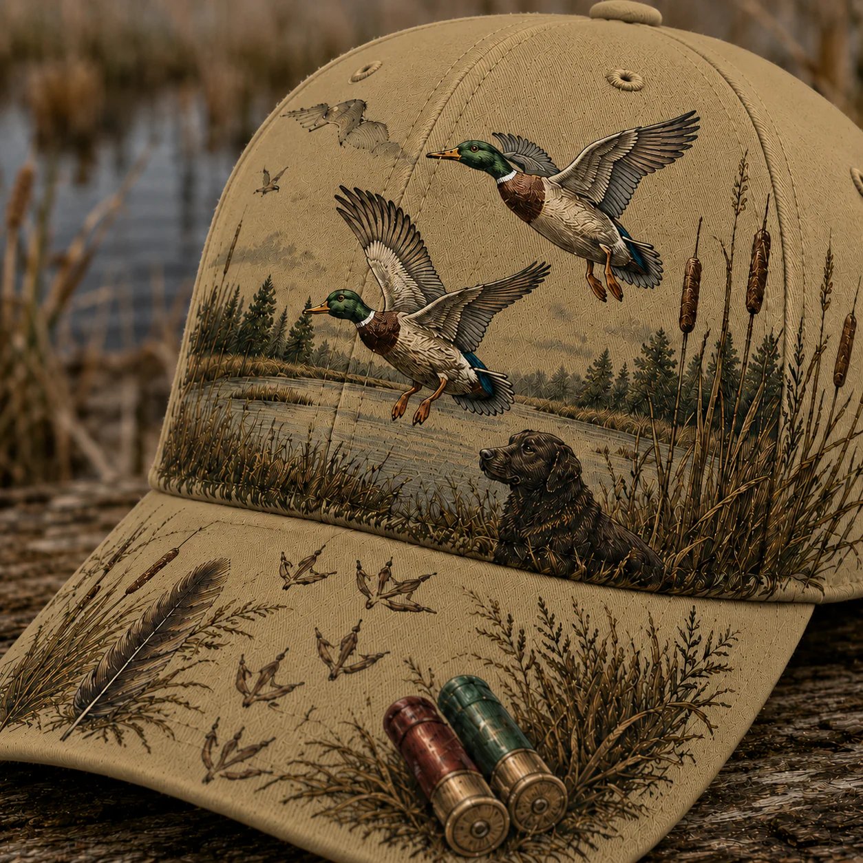 🦆De ultieme opvallende pet voor watervogeljagers! 🌾