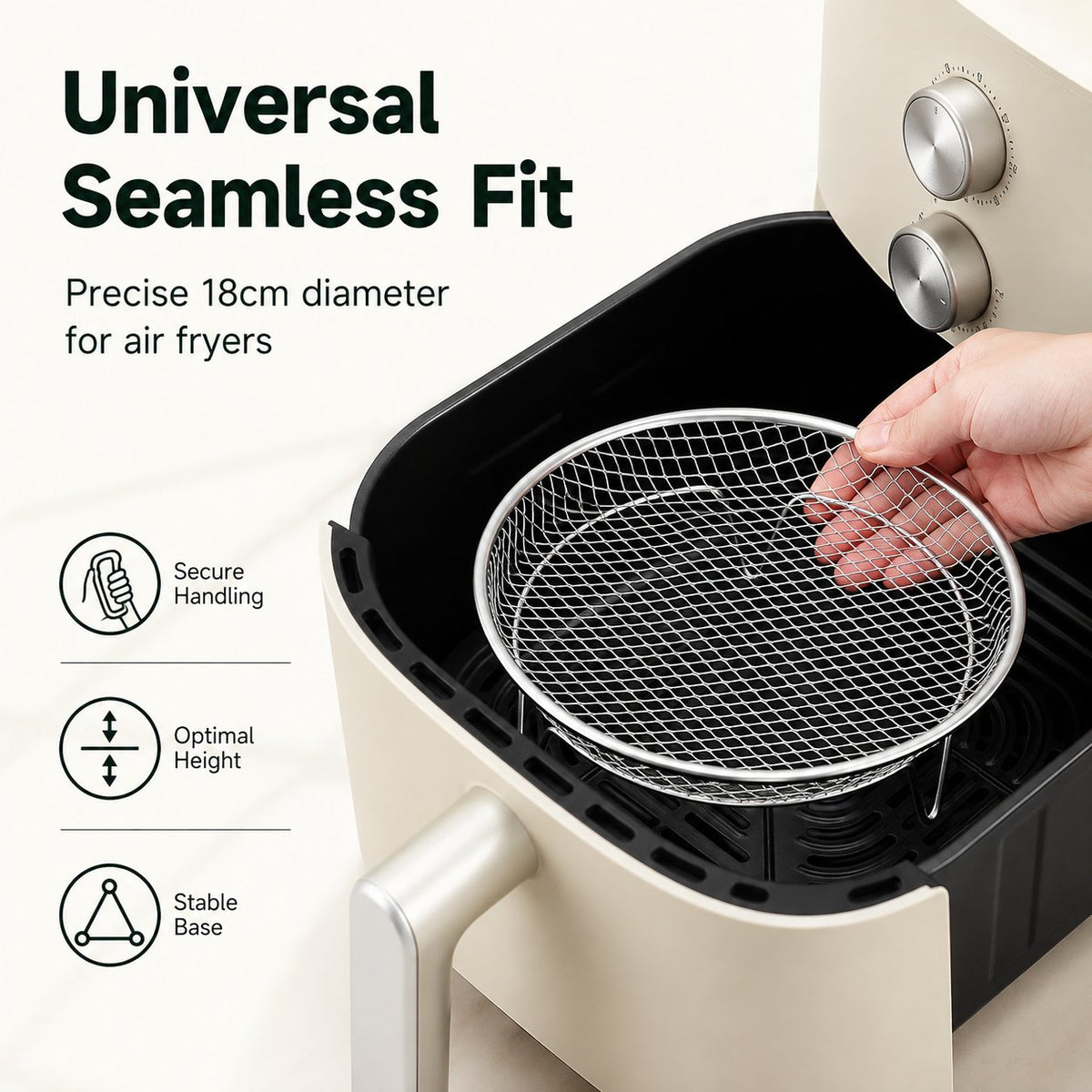 🔥🥘 Airfryer RVS Rek – Knapperig Zonder Moeite