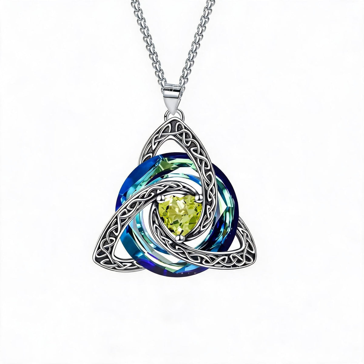 ✨ Geboortesteen Keltische Trinity Knot Ketting — Betekenisvol Symbool van Liefde & Verbinding ❤️