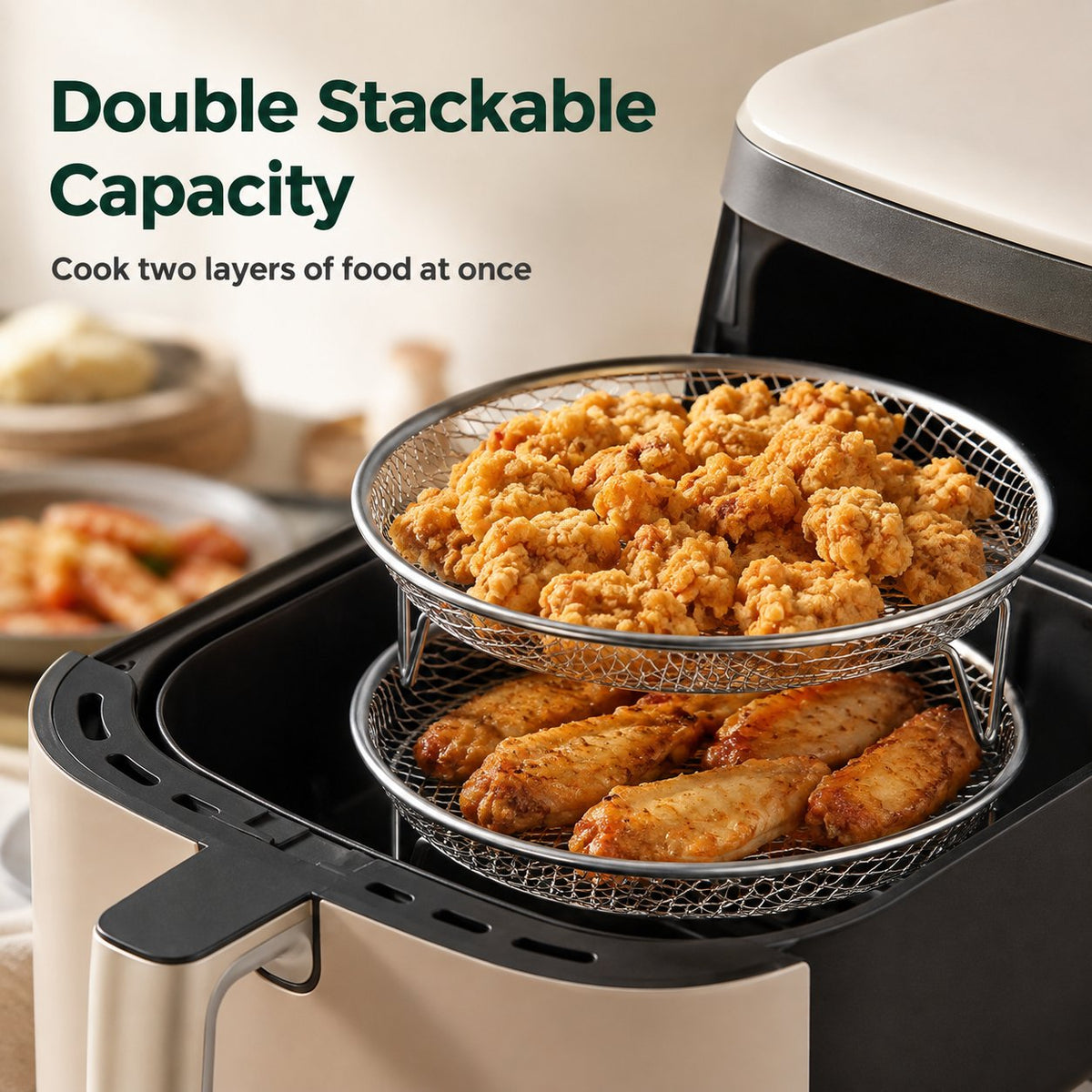 🔥🥘 Airfryer RVS Rek – Knapperig Zonder Moeite