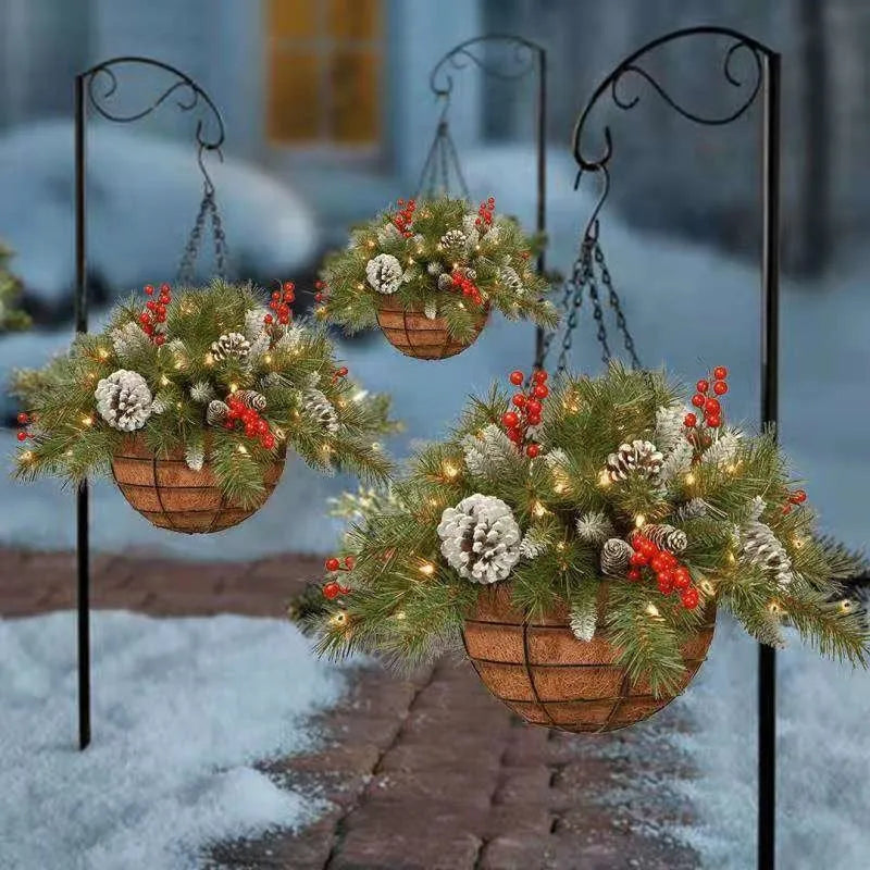 🎄 Kerst Hot Sale 🏆 Voorverlichte Kunstmatige Kerst Hangmand
