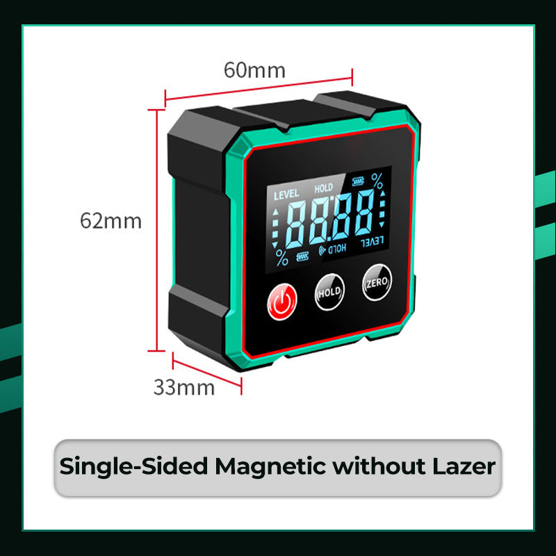 Magnetische digitale hoekmeter met elektronische laser
