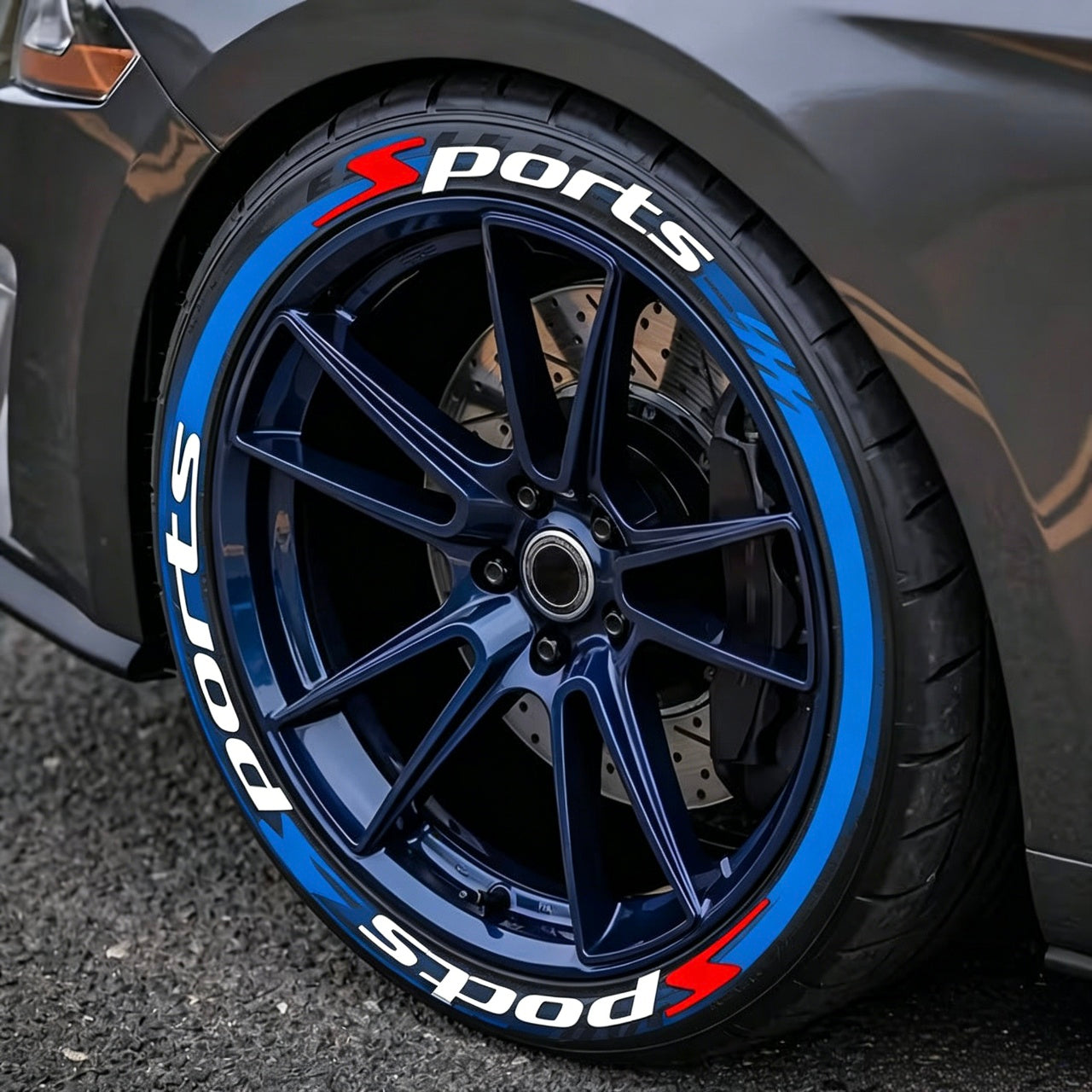🏎️ 4 stuks 3D-stickers met bandenletters: waterbestendige universele stickers voor de zijkant van de wielen! 🔥