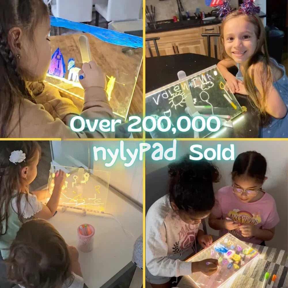 💥 LAATSTE DAG: 49% KORTING! 🎨 Lichtgevend LED Tekenbord voor Kinderen ✨