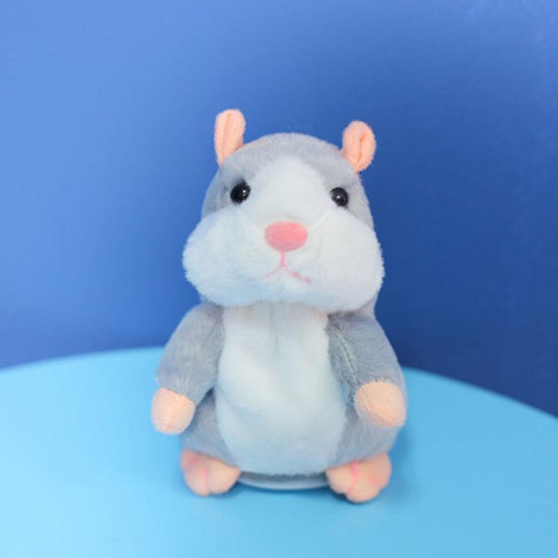 🐹 Pratende hamsterknuffel – herhaalt geluid & beweegt! 3 kleuren + kersteditie (15 cm) ✨🎄
