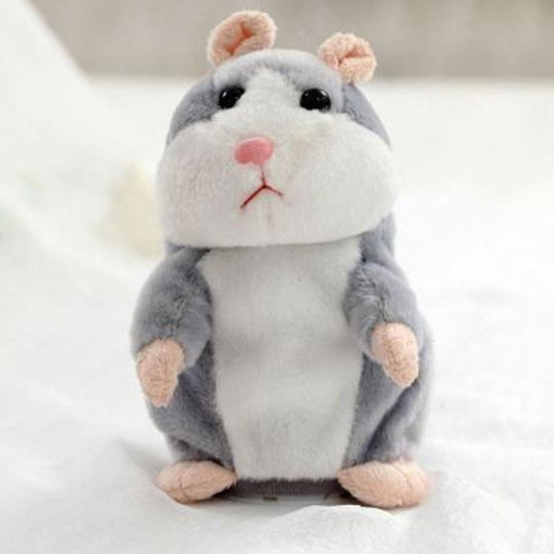 🐹 Pratende hamsterknuffel – herhaalt geluid & beweegt! 3 kleuren + kersteditie (15 cm) ✨🎄