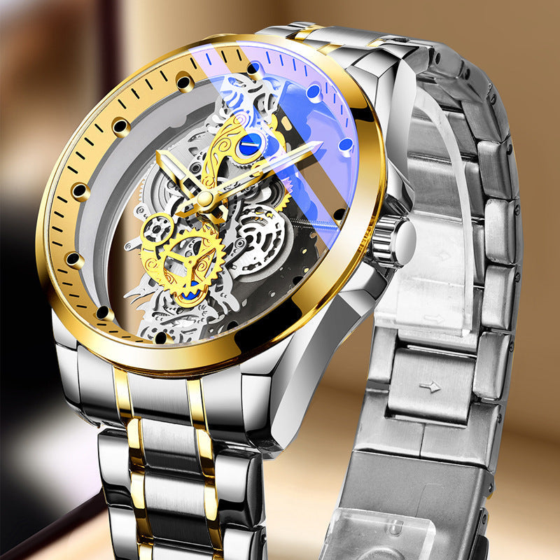 ⏳ Tijdelijk Aanbod ⏰ Dubbelzijdig Skeleton Horloge — Tourbillon-stijl Design